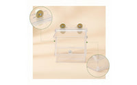 Acrylic Pet Feeder with Suction Cups Transparent for Enclosures, Squirrels