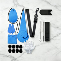 Saxophone Cleaning Kit Absorbent Saxophone Care Kit Zippered for Instrumentalists, Students, Travel, Rehearsals