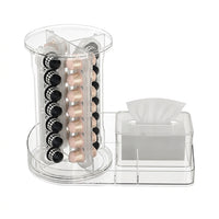 Coffee Capsule Holder, Clear Acrylic Freestanding Pod Stand, Rotating Storage Rack for Kitchen Counter, Organizer for Office