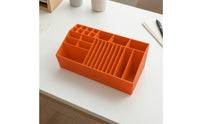 Wrap Tool Organizer Rectangular Storage Box with Dividers Sturdy for Workshop