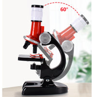 Microscope Toy with Accessories Educational Toy Microscope with Phone Holder Science Kit STEM Beginner-Friendly for Beginners