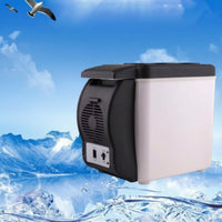 12V Car Cooler-Warmer Compact Cooler and Warmer Two-Modefunction Portable Refrigerator with Strap Small for Travelers, Commuters, Road Trips, Picnics