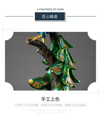 厂家现货孔雀摆件装饰客厅桌面小摆件创意树脂工艺品批发一件代发