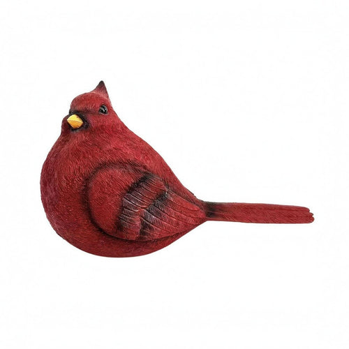Bird Figurine Textured Feathers Red-Crested Bird Statue Outdoor Decor for Garden Outside