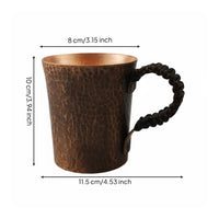 Handmade Copper Tea Cup Vintage Style Rustic Copper Mug Handcrafted Drinkware