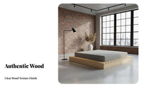 hardwood Wood Folding Slatted Bed Frame Headboard-Less Foldable Slat Frame Moisture-Resistant Mattress Foundation Breathable Design for Guesthouse Owners, Minimalists, Apartment Dwellers, Japanese-aesthetic mat platform Room, Small Spaces