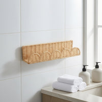 Rattan-Style Basket Woven Wall-Mounted Basket Slim for Bedroom, Living Room