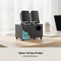 Bluetooth Speaker, Desktop Computer, Powerful Bass, Card Slot, USB, Active Audio