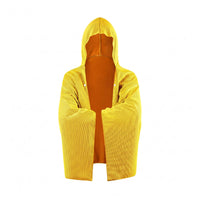 Hooded Cooling Towel Cloak Lightweight Snap-Front Towel Cloak Absorbent