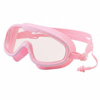 Waterproof Swim Goggles with Earplugs HD Vision Swimming Goggles Leak-Proof Pool Glasses Comfortable Fit for Adults, Diving, Training