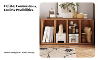 Configurable Cube Shelf Large Capacity bookshelf Open Display for Book Lovers, Renters