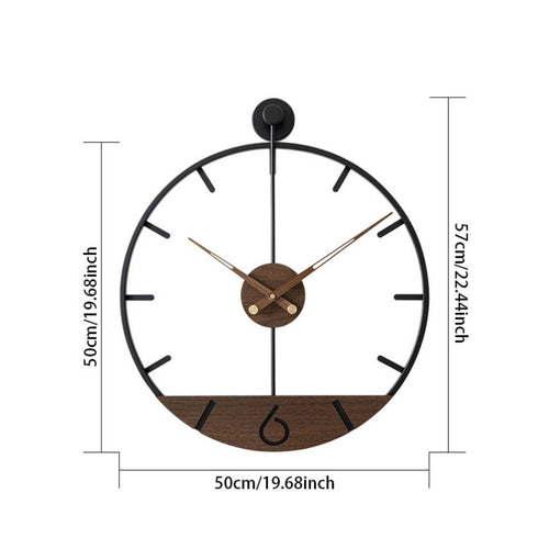 Black -Woodgrain Clock Hands Timepiece Minimalist Home Decor