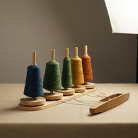 Wooden Yarn Holder Sturdy Detachable Yarn Stand Space Saving for Crafters