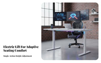 Electric Standing Desk Height Adjustable Desk Computer Table Motorized Workstation with Memory Presets and Steel Frame Suitable for Home Office Study Workspace