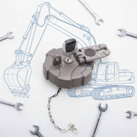Heavy Machinery Fuel Cap with Keys Long-Lasting Locking Reservoir Cap