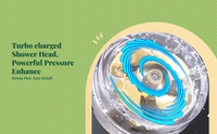 High Pressure Handheld Shower Head, Adjustable Modes