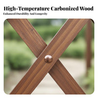 Weather-Resistant Wooden Lattice Divider Multi-Use Expandable Wooden Fence Easy Installation Extendable Garden Fence Stable Base for Gardeners, Homeowners, Pet Owners, Yard, Patio, Entryway, Balcony