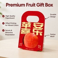 10 Small Brown Fruit Box Catering Boxes 350gsm Paperboard Fruit Packaging Box