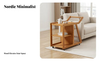 Multi-Tier Rolling Organizer With casters Mobile Furniture Sturdy Construction