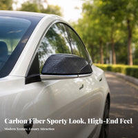 Electric Vehicle Series 3 Side Mirror Cover Fit over Side Mirror Cap Contoured Car Part Smooth
