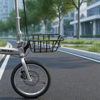 Folding Bike Front Basket Long-Lasting Aluminum Bike Basket Rust Resistant