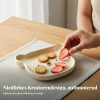 Cute Teddy Ceramic Tableware Set, Cream Bowl, Mug & Plate, Handmade, Home Dining, 2025