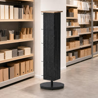 Pegboard Floor Display Tall and Narrow Retail Display Fixture Light Neutral