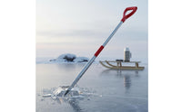 Long Handle Triangular Head Ice Ice Pick Blade Ice Ice Pick Weighted Design Driveway De-Icing Tool Comfortable Grip for Anglers, Winter