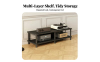 1 Audio Component Cabinet Multi-tier Equipment Rack High Load Capacity Sturdy Construction Open Shelf Amplifier Stand Suitable for Audiophiles Home Entertainment Living Room Household Storage Gift Giving