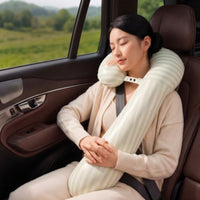 Press-to-Inflate Inflatable Travel Pillow Ergonomic Inflatable Neck Pillow Compact Lightweight for Travelers