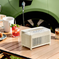 Compact Portable Countertop Ice Maker Electric Portable Ice Maker Fast Appliance Quiet for Campers, Travelers, Camping, Office