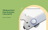 Aperture Restrictor, Adjustable Limiter Stay, Security and Protection Lock, Casement Aperture Opener, Suitable for Home, Hotel, and School Use