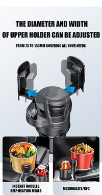 SB-2099 Multifunctional Car Cup Holder with Lock, ABS, for Center Console
