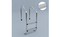 Stainless Steel Pool Ladder Anti-Slip Embedded Pool Ladder Resistant for Villa Courtyard