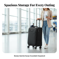 Softside Suitcase Lightweight Softside long-lasting Fabric for Adults
