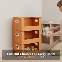 Foldable Storage versatile Stackable Foldable Lidded Box With Lid for Living Room