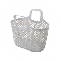 Portable Bath Basket Openwork Mesh Perforated Plastic Basket Ventilated