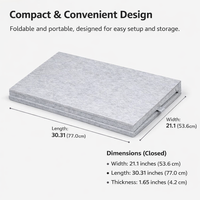 Foldable Puzzle Board for Kids with Storage Drawers and Cover, 1000 Piece Felt Mat with Built-In Stand, Indoor Home Case