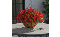 Artificial Hanging Flower Basket No Maintenance House Decoration for Balcony