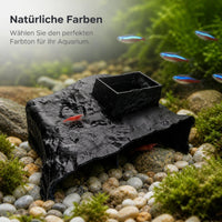 Ultra-Clear Glass Aquarium Fish Tank with Ecological Landscape Decoration for Home Living Room