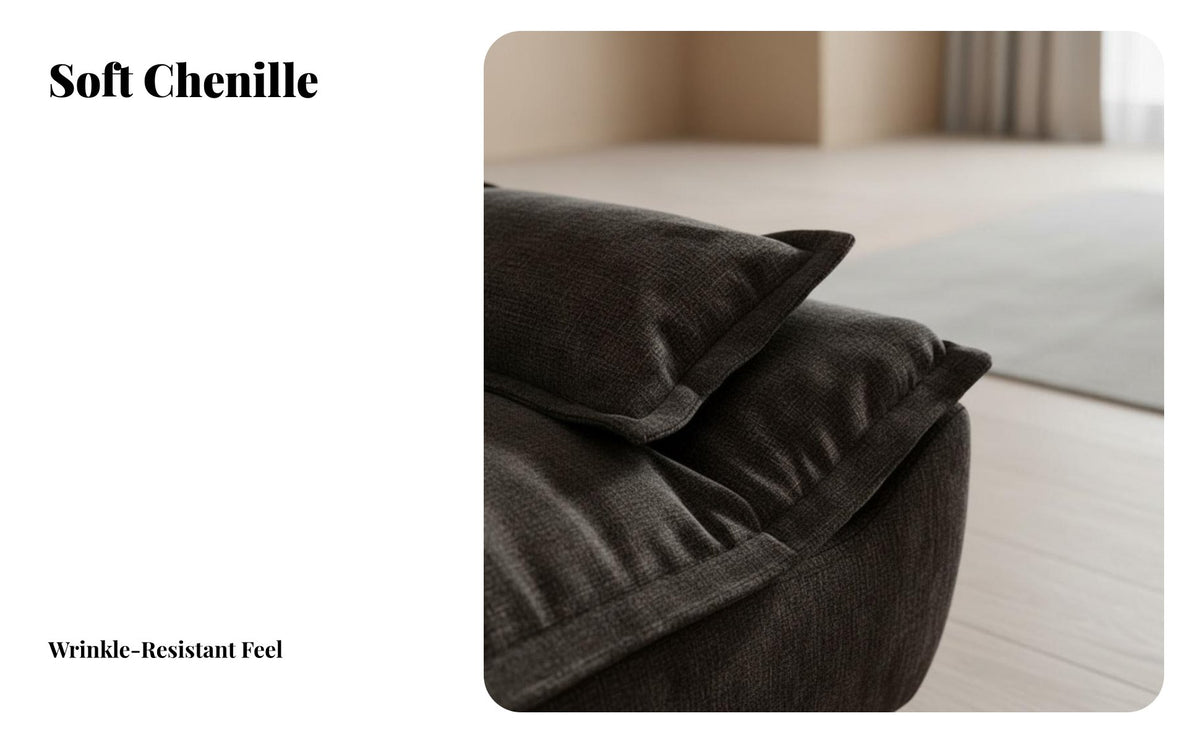 Retro Design Deep-Seat Luxurious Settee High-Density Foam Support Sofa Heavenly-Like Comfort Living Room Furniture Multi-Layer Filling for Apartment Dwellers, Homeowners, Lounge Area, Lounging, Movie Nights, Bedroom