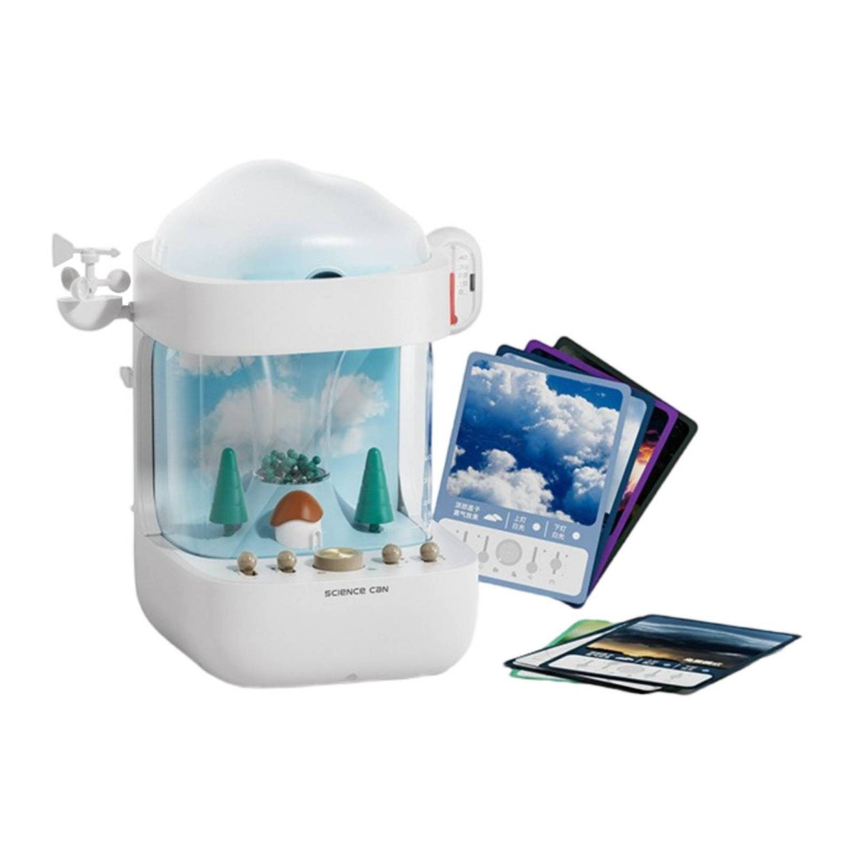 STEM Weather Simulation Station Educational Weather Station with Experiment Cards Interactive Toy Indoor for Home School