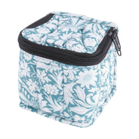 Soft-Sided Cube Storage Bag with Zipper Lightweight Quilted Makeup Bag Puffy Essential Oil Case Secure for Travelers