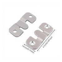 Stainless Steel Interlinking Picture Frame Hook, Wall Mount Connector, Stable Fastening Hardware for Mirrors, Furniture, Photo Picture Holder