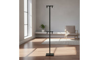 Double-Hook Vertical Bike Rack with Hooks Adjustable Vertical Bike Rack Heavy-Duty Cycle Floor Stand Indoor for Cyclists