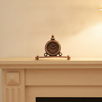 5 Pieces Miniature Clock Handmade Dollhouse Clock Decorative Decor for Diorama
