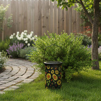 Floral Lantern Vintage Design Hanging Solar Lantern LED for Garden, Yard