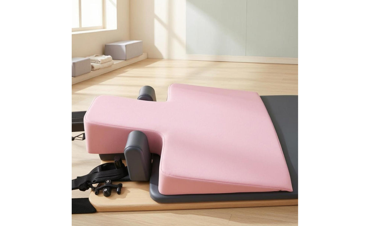 Seamless Cover Maternity Support Wedge Angled Sides Pilates Support Wedge Pink Workout Aid Lightweight for Women, Exercise, Rest