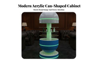 Lighted Soda Can Display Rack Attention-Grabbing-Catching Design Illuminated Acrylic Display Case Freestanding Product Display