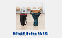 African Hand Drum Drum Easy to Learn   Bright Tone Percussion Instrument for Beginners